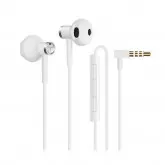 Fone De Ouvido Xiaomi Dual Drivers Com Controle De Linha De Microfone Branco Bre01Jy