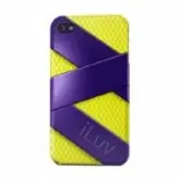 CAPA P/IPHONE 4/4S ILUV FUSION ICC728PYL AMARELO/AZUL