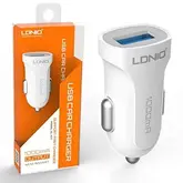 CARREGADOR P/CARRO LDNIO USB DL-C17 1000A BRANCO
