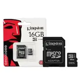 CARTAO DE MEMORIA MICRO SD  16GB KINGSTON 2X1 CLAS 4