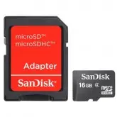 CARTAO DE MEMORIA MICRO SD 16GB SANDISK 2X1 CLAS 4