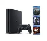 CONSOLE PS4 1TB CUH-2115B AMERICANO SLIM COM 3 JOGOS SPSN GOD OF WAR/GRAN TURISMO/UNCHARTED 4
