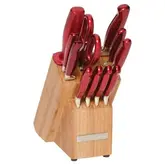 COZINHA KITCHENAID JOGO FACAS COM 12 PECAS VERMELHO
