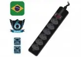 FILTRO DE LINHA SATE A-R04 6 TOMADAS/USB/3 PINOS PARA BRASIL