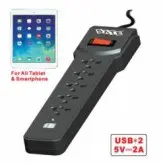 FILTRO DE LINHA SATELLITE A-R09 6 TOMADAS COM USB