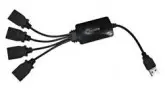 HUB 4PORTAS USB 2.0 SATELLITE HUB05 PRETO