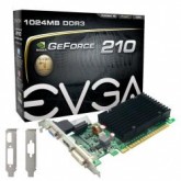 PLACA DE VIDEO PCIE 1GB EVGA GF G210 520MHZ 64BIT VGA/DDR3