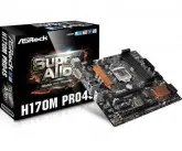PLACA MAE S1151 ASROCK H170M PRO4S DVI/HDMI/USB3.0/DDR4