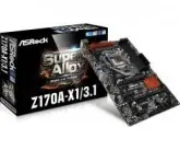 PLACA MAE S1151 ASROCK SUPER ALLOY Z170A-X1/3.1 SOM/LAN/DVI-D/USB3.1/PS2/SATA6GBPS/DDR4