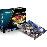 PLACA MAE S1155 ASROCK H61M-VG4 SOM/VGA/USB/LAN/DDR3/SATA