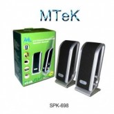 SPEAKER MTEK SPK-698 USB 2.0 PRETO