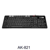 TECL. SATE. USB AK-821 MULT. PORTUGUES