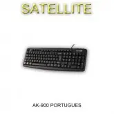 TECL. SATE. USB AK-900 PORTUGUES PRETO
