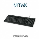 TECLADO MTEK USB KP506UK ESPANHOL PRETO