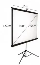 TELA PARA PROJETOR KLIP KPS-103B 100
