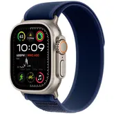 Apple Watch Ultra 2 49Mm Mx4J3Lw/A Com Double Tap Gesture / Sirena De 86Db / Pulseira Trail Loop (S/M) Blue / Titanium Case - Natural