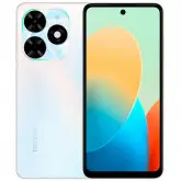 Smartphone Tecno Spark Go 2024 Bg6 4/128Gb / Tela 6.6 / Cam 13Mp+Ia / Android 13 Go - Myst White