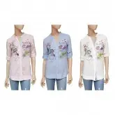 Camisa Desigual E1 Azul / Branca / Rosa M