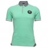 Camisa Polo 7Camicie Manga Curta Chambray Verde L