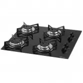 Fog&xE3;o de Mesa Suggar CookTop 4004 4 Bocas/ Vidro/ G&xE1;s