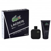 Kit Perfume Lacoste Eau de Lacoste L.12.12 Noir EDT 100ML + Shower Gel 150ML