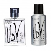 Kit Perfume Ulric de Varens Black EDT 100ML + Desodorante Spray 150ML