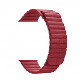 Pulseira 4Life Apple Leather Loop 42MM Vermelho