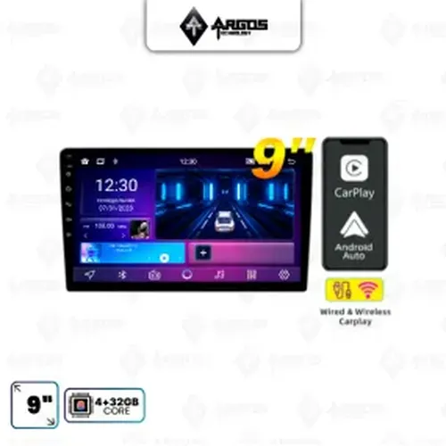Car Pad 9 Polegadas Argos 4+32 Octacore Carplay &  Andr...