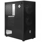 Gabinete Satellite 1301K 3 Cooler Fan Rgb-Preto