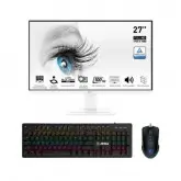 Monitor 27 Msi Mp273Aw Business Flat 100Hz 1Ms White + Mouse/Teclado