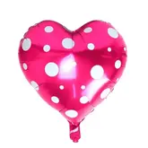 Balao Para Festas Redondo Preto Com Bolinhas Rosa E Branco