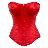 Corset Apricot Vermelho + Calcinha S 939