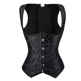 Corset Espartilho Icandy Beauty 690 Preto S Com Calcinha