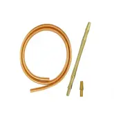 Mangueira Para Narguile Hose Hookah Dourada