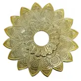 Prato Narguile Alusi Mantra Dourado  Dourado