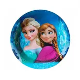 Pratos Descartaveis Para Festa Frozen 10 Unidades 18 X 18 Cm