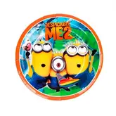 Pratos Descartaveis Para Festa Minions 10 Unidades 18 X 18 Cm