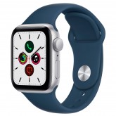 APPLE WATCH SE 40MM GPS MKNY3LL/A SILVER ALUMINUM CASE WITH ABYSS BLUE SPORT BAND REG - MKNY3LL/A