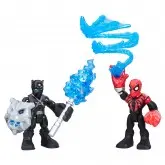 Bonecos Hasbro E2534 SHA Power UP Spiderman And Black Panther