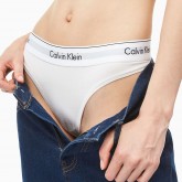 Calcinha Calvin Klein Feminina F3786-100 S - Branco