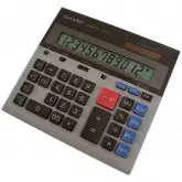 Calculadora Comercial Sharp Qs-2130 De 12 Dígitos – Cinza