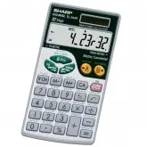 Calculadora de Conversão Métrica Sharp EL-344RB - Prata