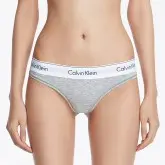 CALVIN KLEIN CALCINHA F F3786-020-M CINZA