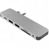 HYPER+ GN21D-SILVER HYPERDRIVE SOLO 7-IN-1 HUB FOR MACBOOK PRO/ AIR, PC,USB-C SILVER - GN21D-SILVER