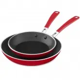 Jogo De Frigideiras KitchenAid KC2A08TPER Antiaderente 25CM E 30CM ? Vermelho