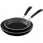Jogo De Frigideiras KitchenAid KC2A08TPOB Antiaderente 25CM E 30CM ? Preto