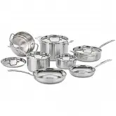 Jogo De Panelas Cuisinart MCP-12N Inoxidavel Multiclad Pro - 12 Peças