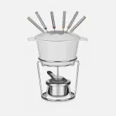 Jogo Fondue Cuisinart Fp-115Ws Ferro Fundido  Branco – 13 Peças