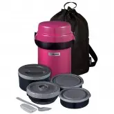 Pote Térmico Zojirushi SL-JBE14VZ com 4 Potes - Ameixa