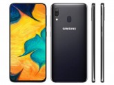 Smartphone Samsung Galaxy A30 1 SIM 64GB+64SD Preto SM-A305GZKL